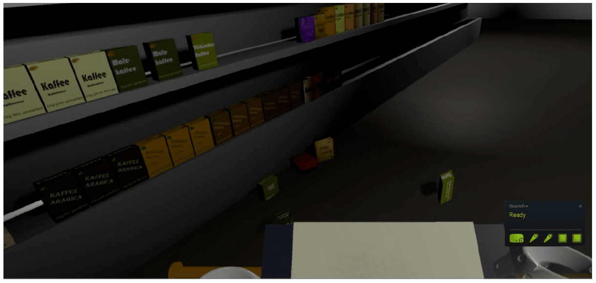 REHABitation - Virtual reality Spiel für das Trainieren der täglichen Aufgaben wie etwa das Einkaufen mit einem Rollator